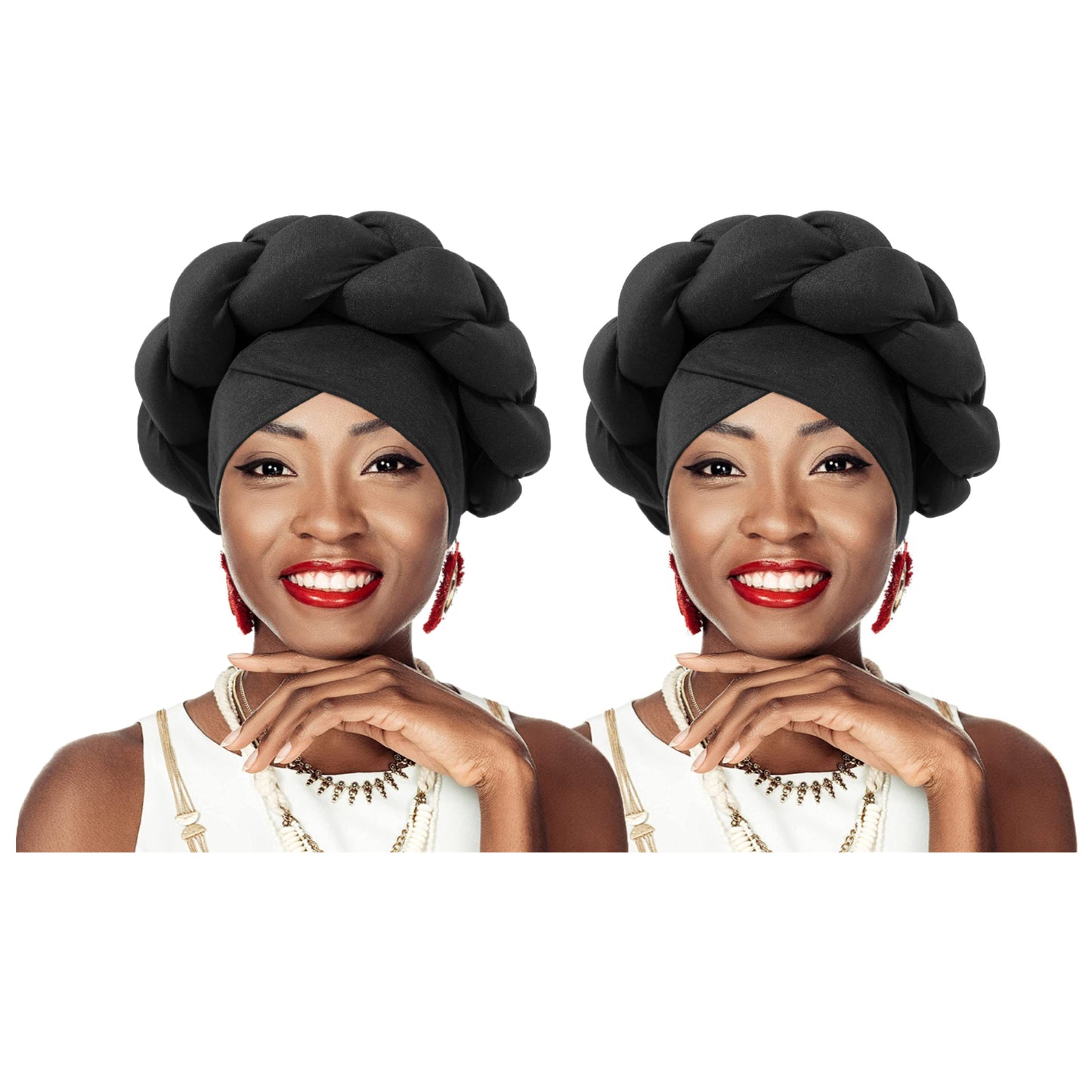 Women's Turban Cap Head Wrap【2 PCS/PACK】