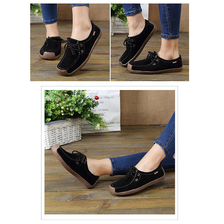 Women's Flat Lace-Up Casual Shoes