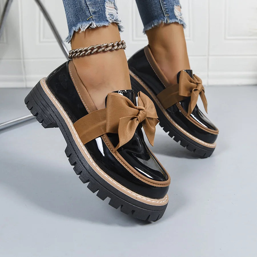 Women's Slip-on Loafers with a Non-Slip Thick Sole