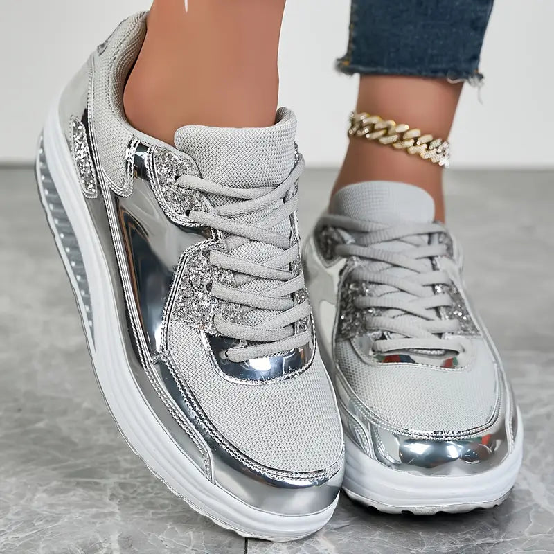Shiny Casual Sports Shoes