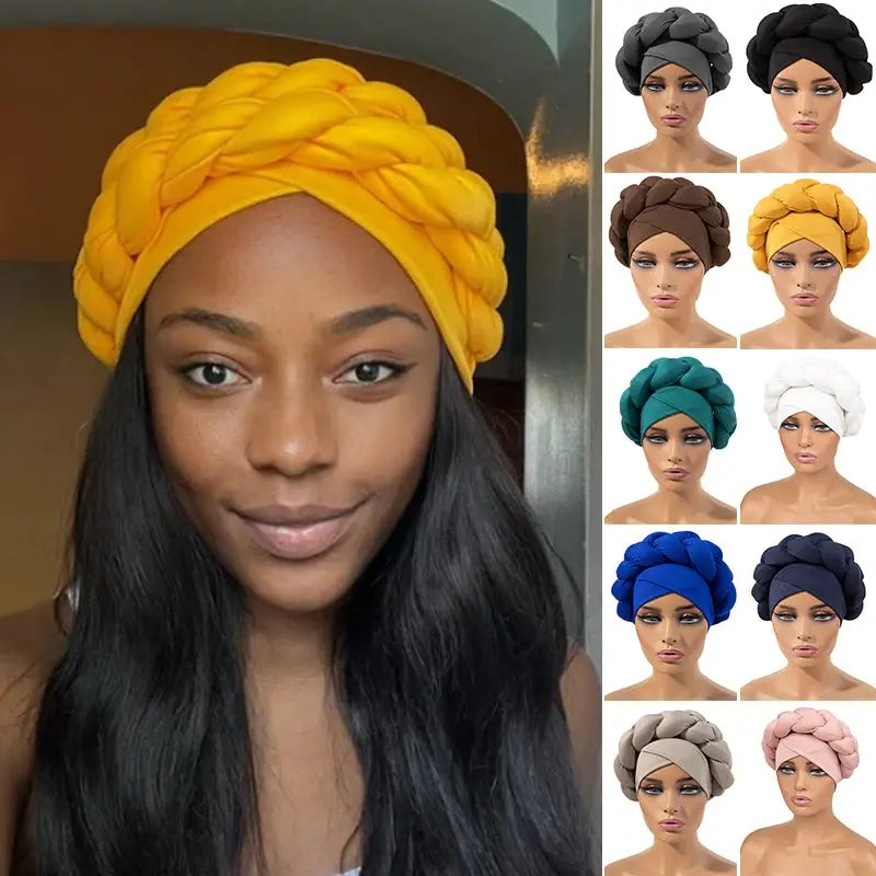 Women's Turban Cap Head Wrap【2 PCS/PACK】