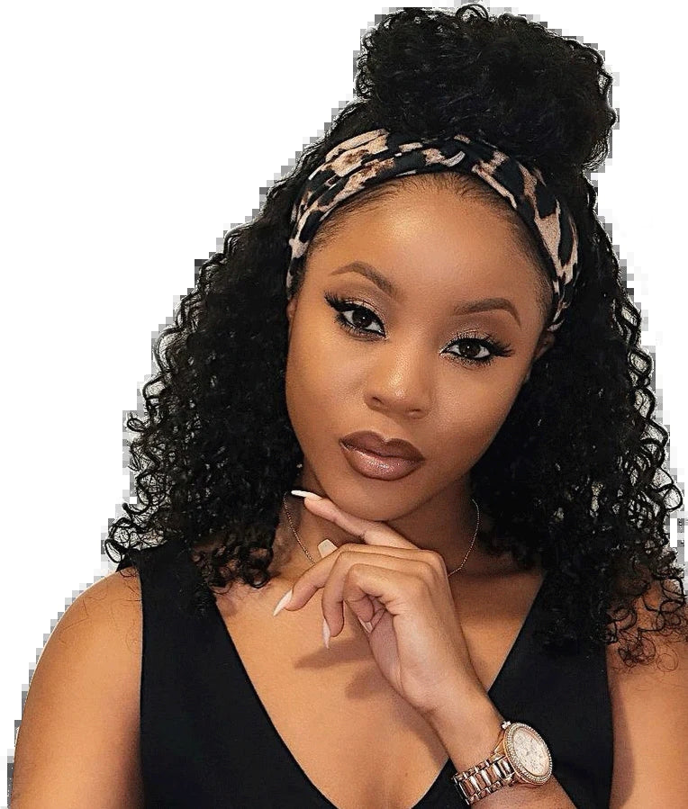 Glueless Headband Wig Kinky Curly