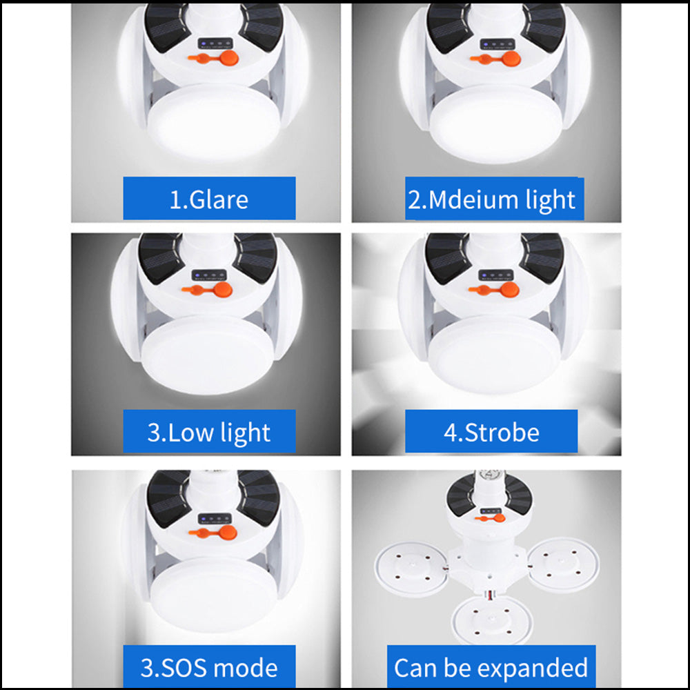 LED Solar/USB Light Football Lantern Lamp