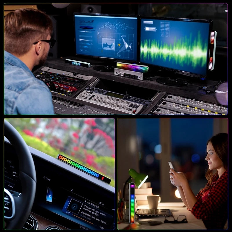 【Clearance Sale!】RGB Voice-Activated Synchronous Rhythm Colorful Light