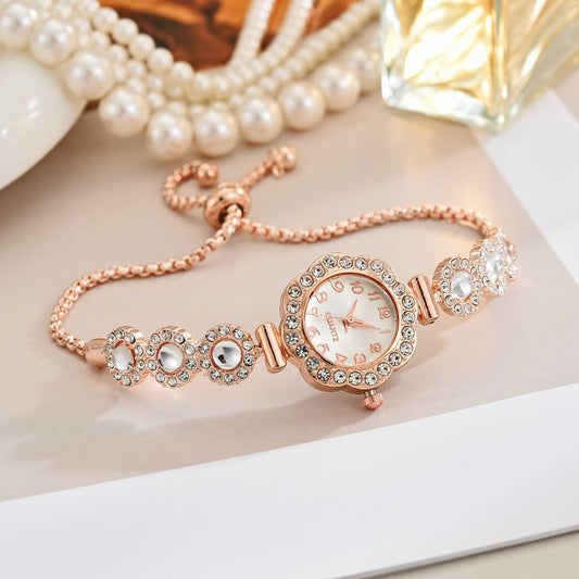 Elegant Women'S Adjustable Chain Quartz Watch