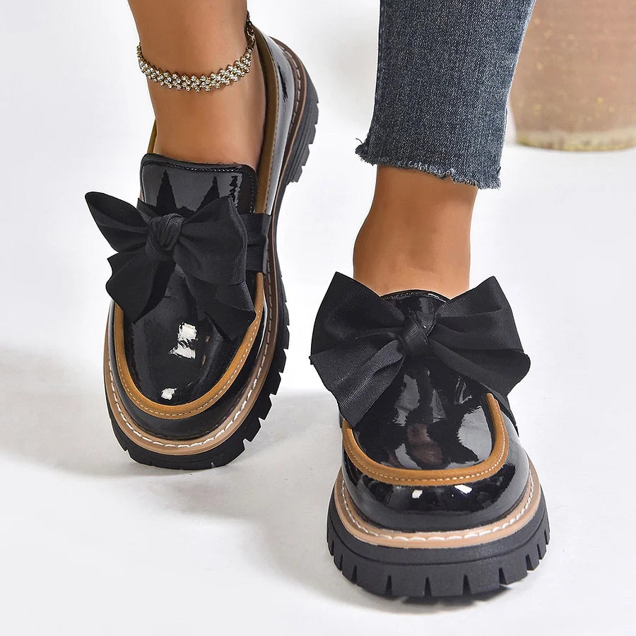 Women's Slip-on Loafers with a Non-Slip Thick Sole