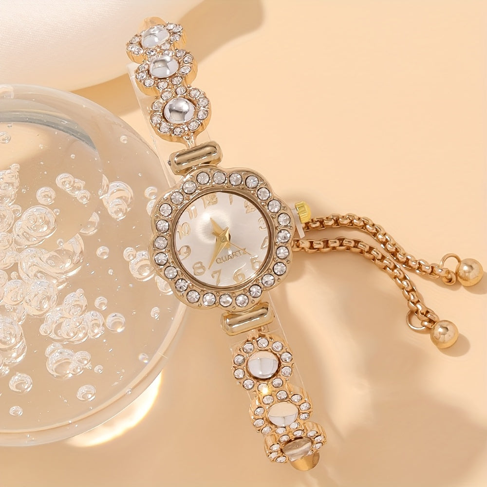 Elegant Women'S Adjustable Chain Quartz Watch