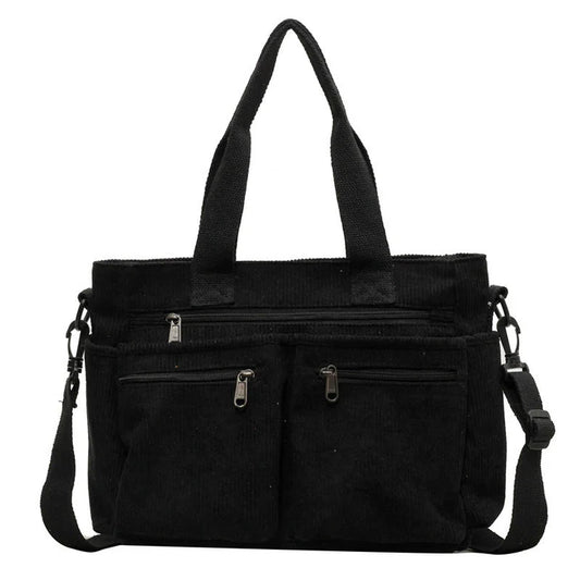 Lightweight Corduroy Tote Bag