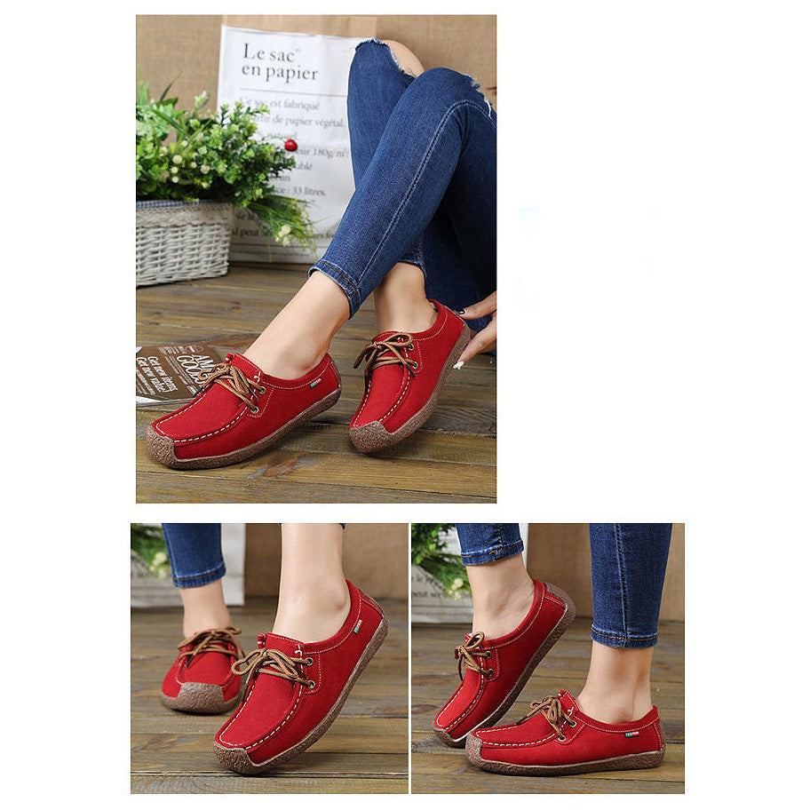 Women's Flat Lace-Up Casual Shoes