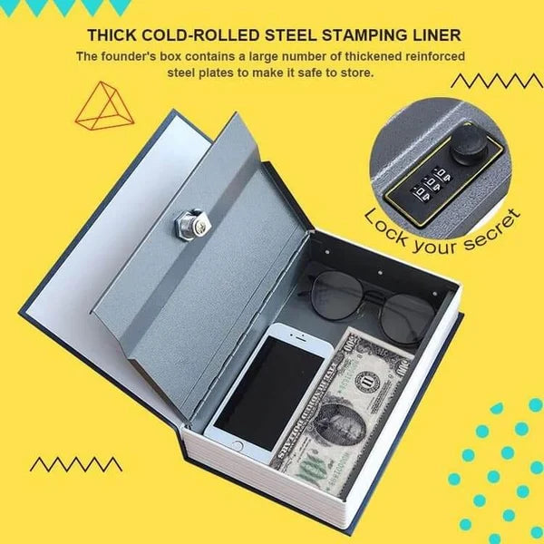 Book Safe with Combination Lock