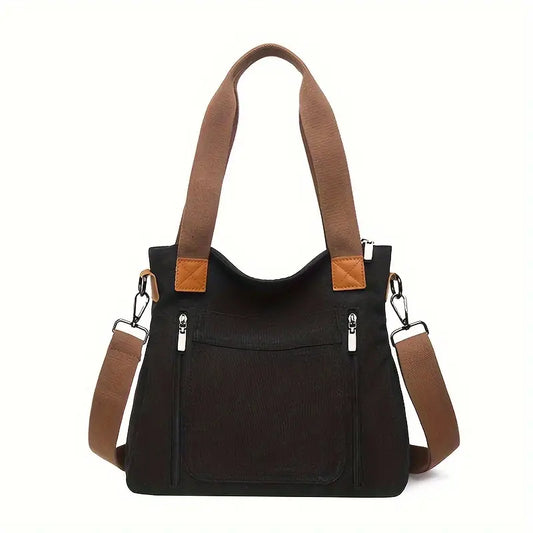 Large Capacity Retro Canvas Tote Bag