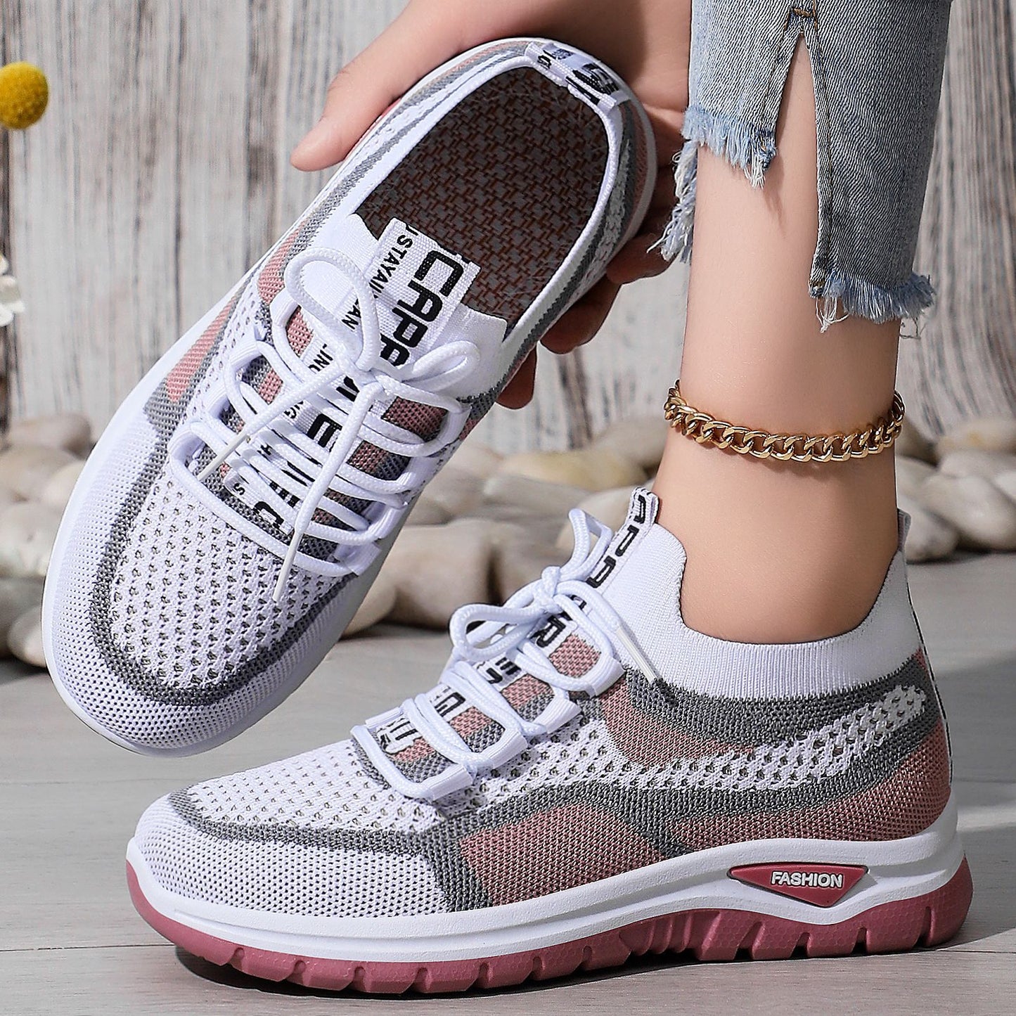 Women's Lace-up Casual Running Shoes