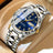 POEDAGAR Men's Quartz Watch Blue Color