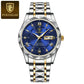 POEDAGAR Men's Quartz Watch Blue Color