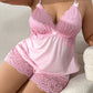 Lace Sexy Nightwear Camisole and Shorts Set
