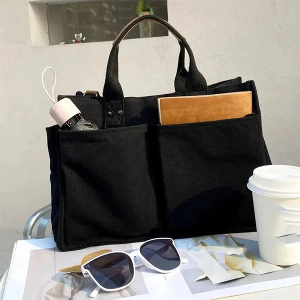 Utility Canvas Shoulder Bag Tote