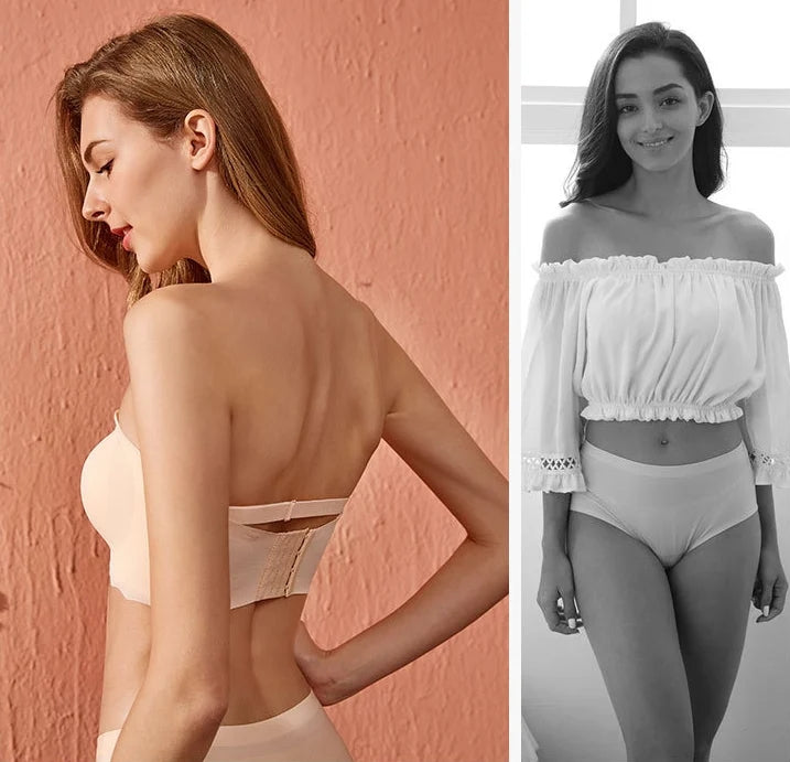 Ice Silk Non-slip Tube Top Strapless Bra