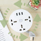 Round Portable Power Strip Extension Cord Socket Plug ( UK Plug )