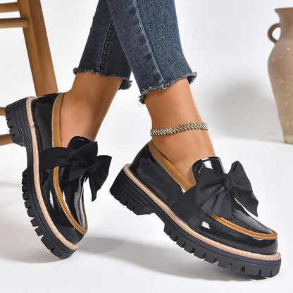 Women's Slip-on Loafers with a Non-Slip Thick Sole