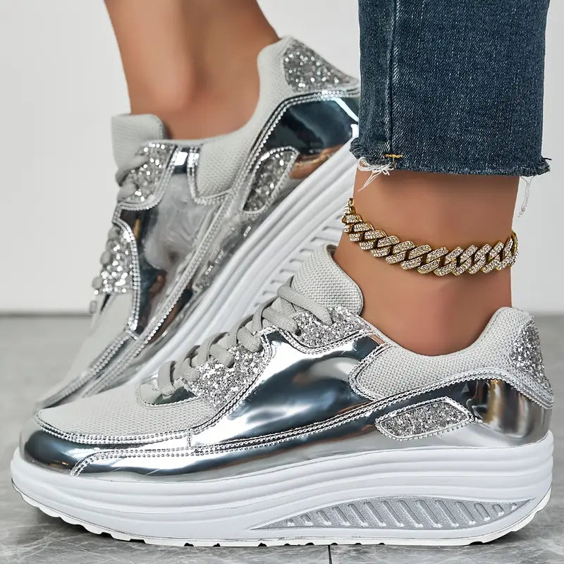 Shiny Casual Sports Shoes