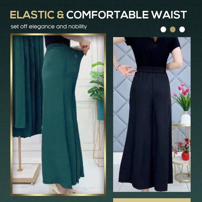Fashion Pleated Wide Leg Pants