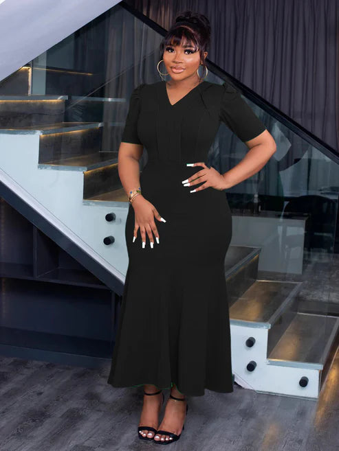 Slim Fit Hip-Hugging Fishtail Dress