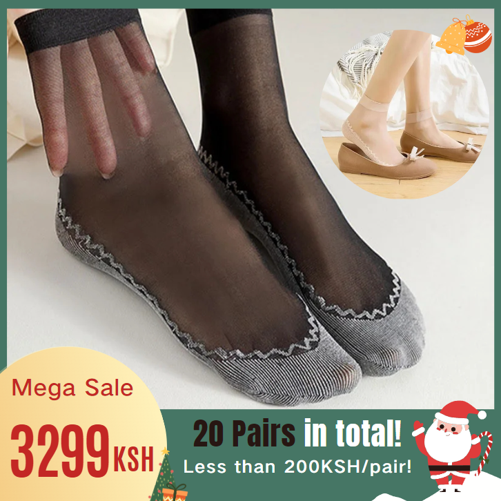 【Christmas Sale!】Velvet High-Elastic Cotton Socks 【20 Pairs】