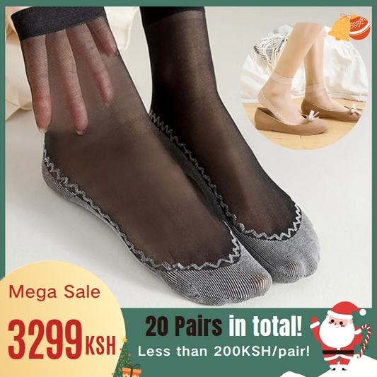 【Christmas Sale!】Velvet High-Elastic Cotton Socks 【20 Pairs】