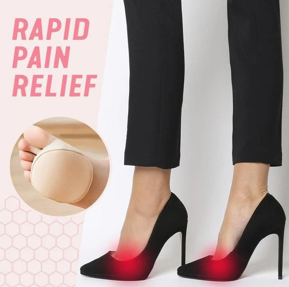Fabric Forefoot Pads for High Heels【2 Pairs Beige + 2 Pairs Black】