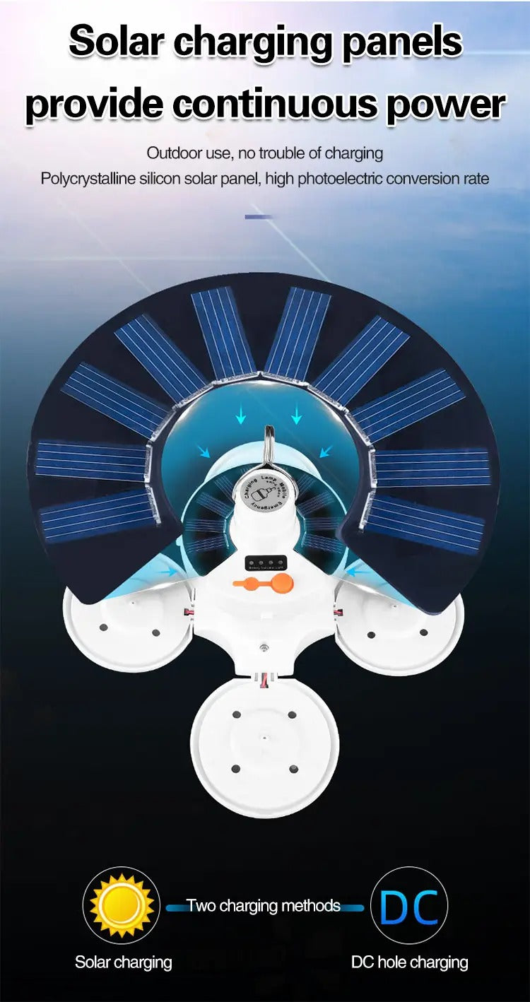 LED Solar/USB Light Football Lantern Lamp