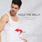 Men's Slimming Body Shaper Vest Shirt Abs Abdomen Slim【White Color】