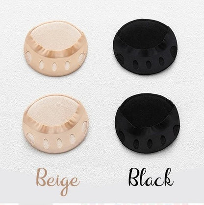 Fabric Forefoot Pads for High Heels【2 Pairs Beige + 2 Pairs Black】