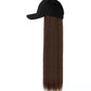 Fashionable Long Straight Hair Cap Wig [24 inches]