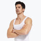 Men's Slimming Body Shaper Vest Shirt Abs Abdomen Slim【White Color】