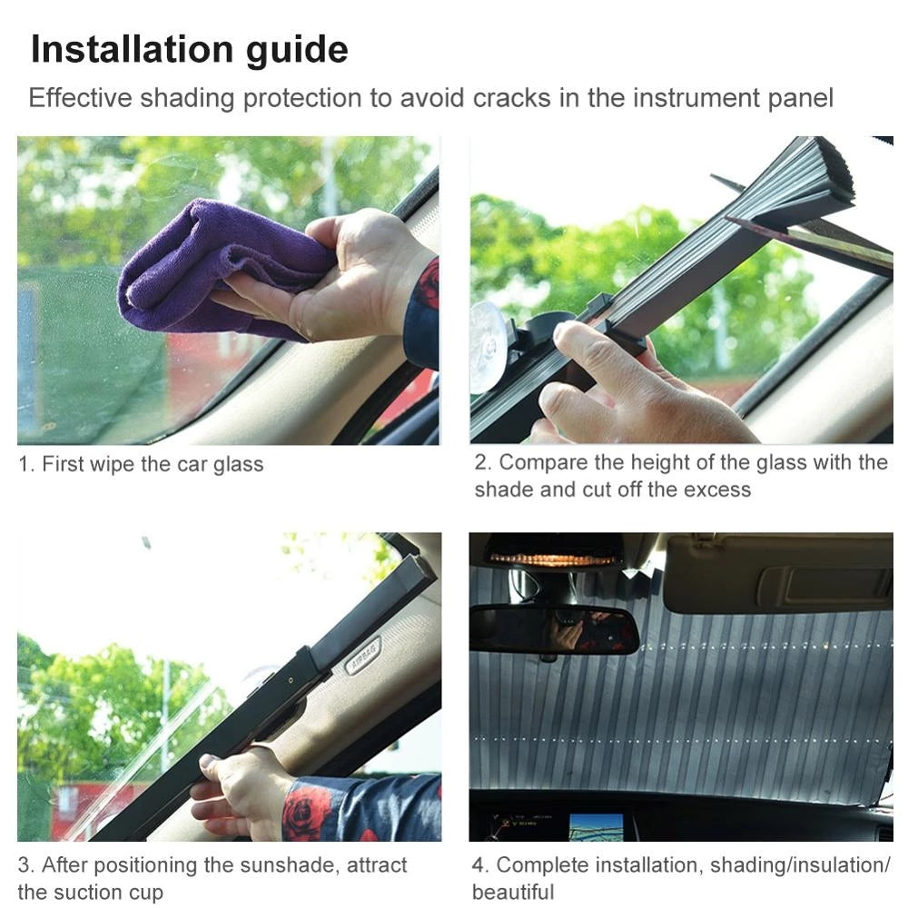 Car Retractable Windshield Cover