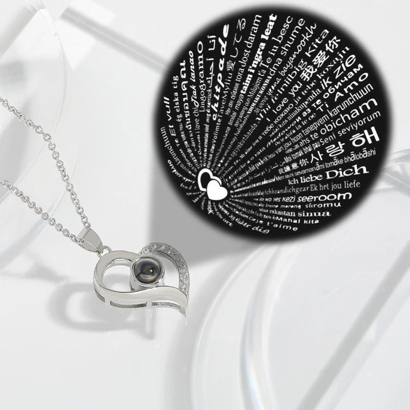 I Love You Necklace in 100 Languages