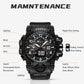 Men's TVOVT Waterproof Double Dial Led Sport Watch