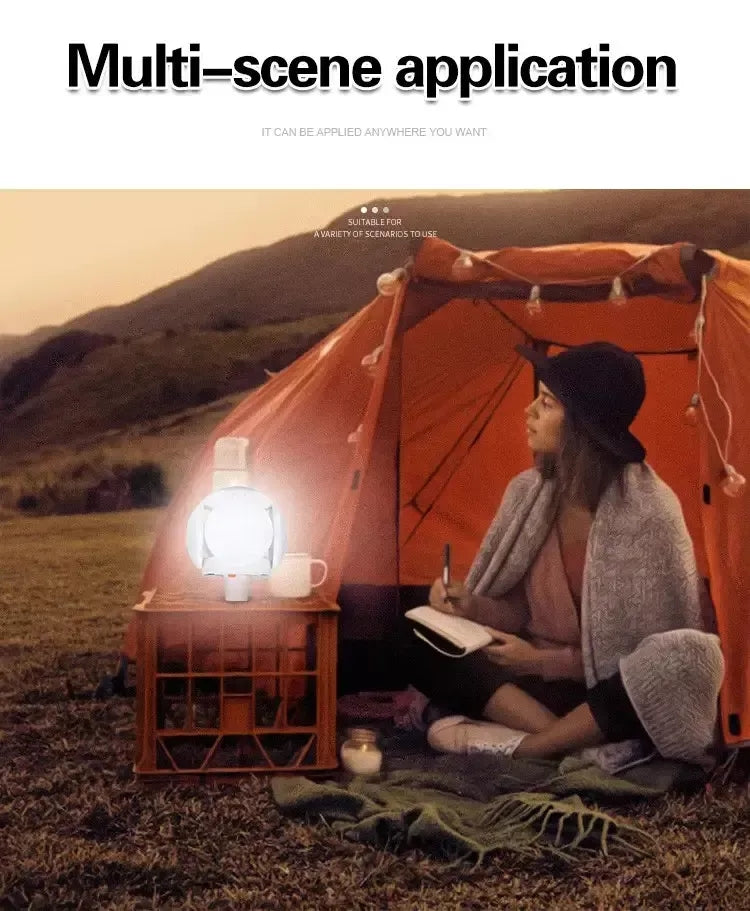 LED Solar/USB Light Football Lantern Lamp