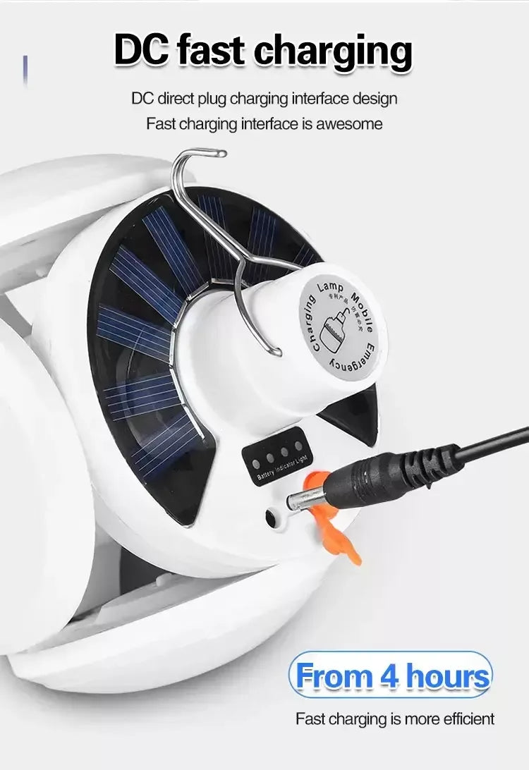 LED Solar/USB Light Football Lantern Lamp