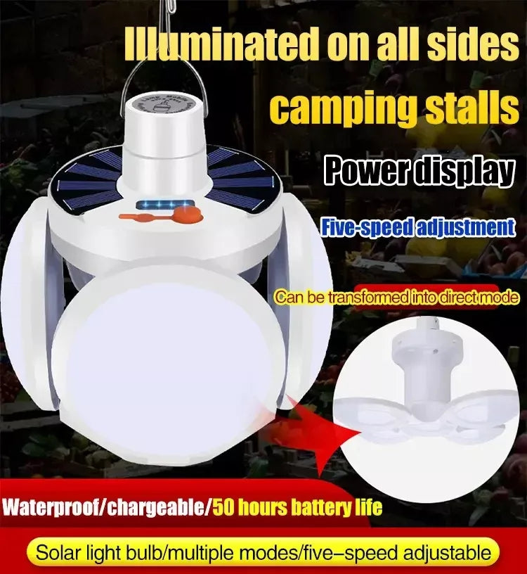 LED Solar/USB Light Football Lantern Lamp