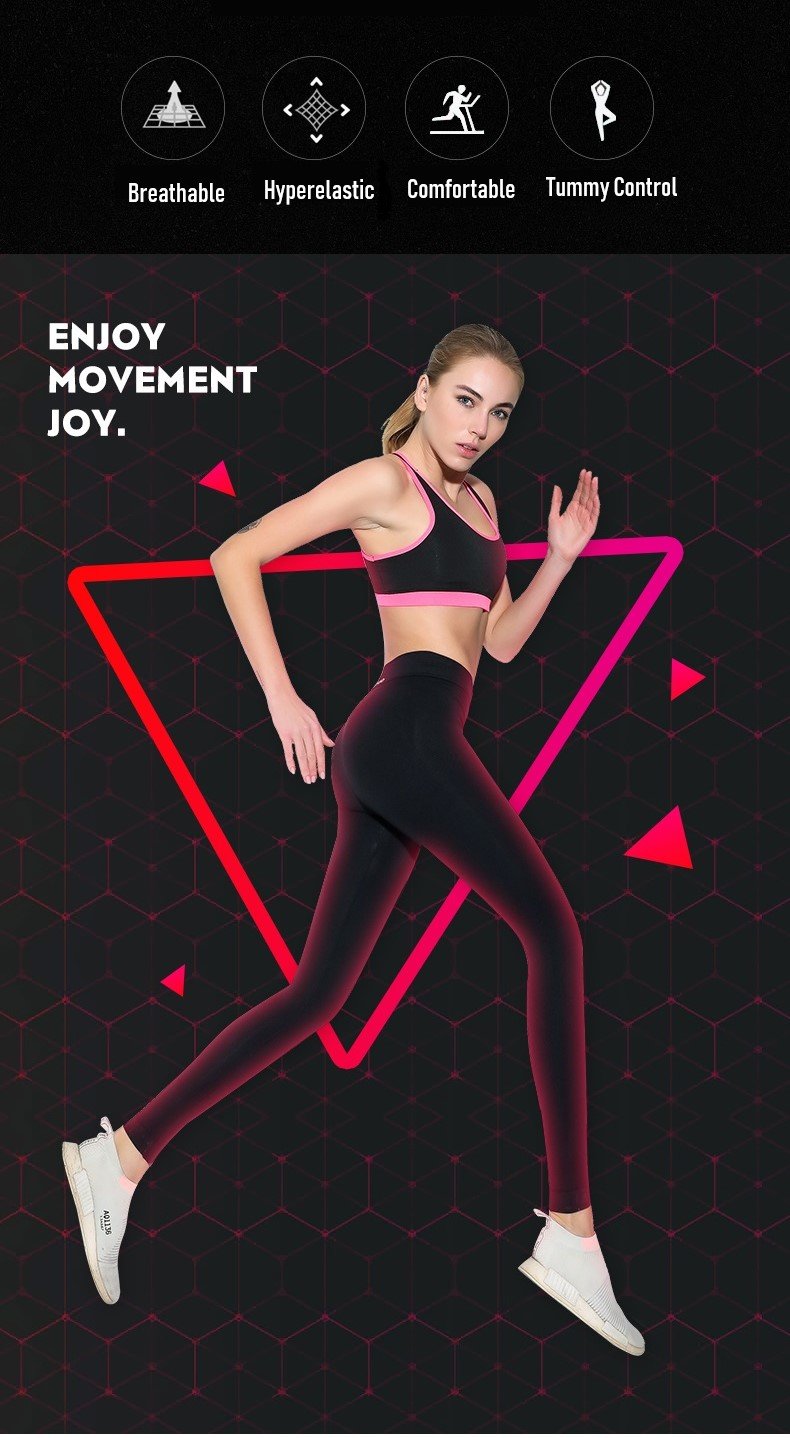 Slim Fit™ High Waisted Leggings【Black Color】