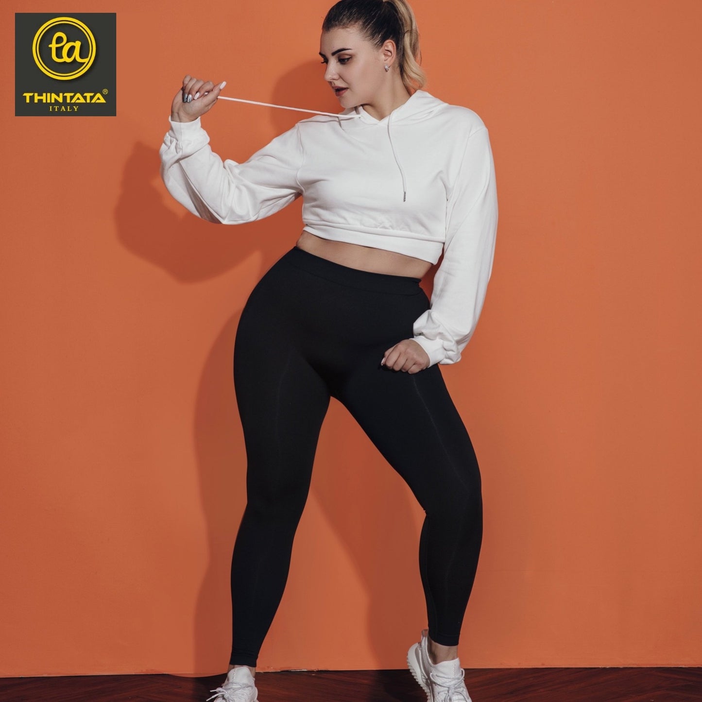 Slim Fit™ High Waisted Leggings【Black Color】