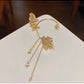 Zircon Flower Butterfly Ear Clip (Hot sale)