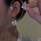 Zircon Flower Butterfly Ear Clip (Hot sale)