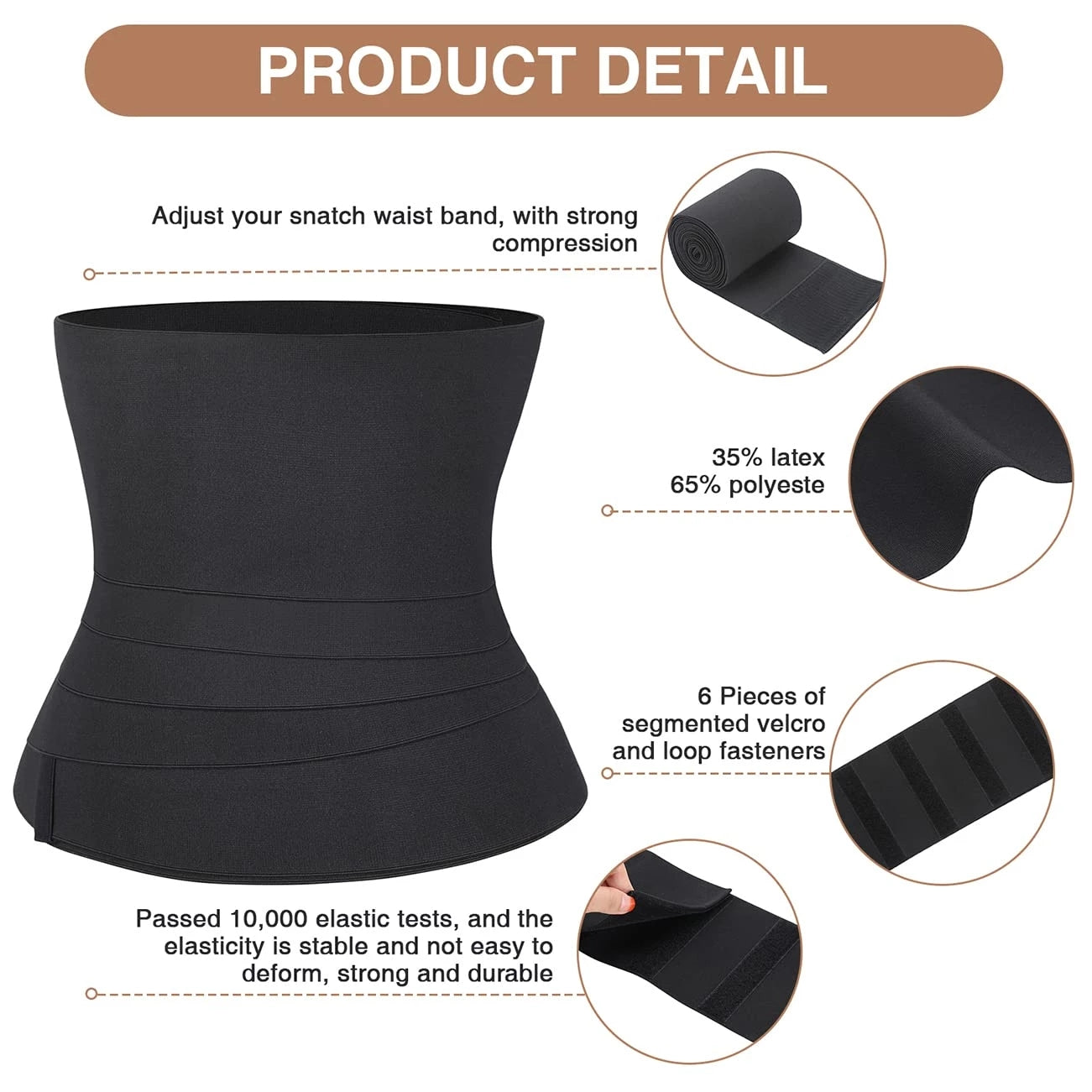 [Upgraded] Tummy Wrap Waist Trainer