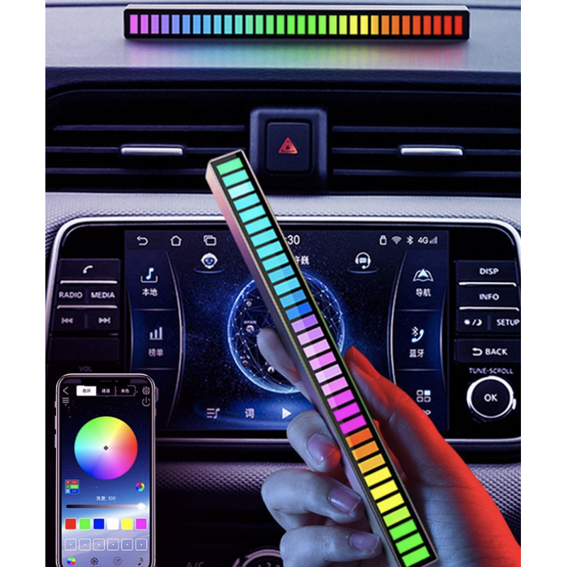 【Clearance Sale!】RGB Voice-Activated Synchronous Rhythm Colorful Light